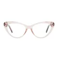 Tia - Cat-eye Cream Glasses for Women