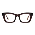 Justine - Square Tortoiseshell Glasses for Men & Women