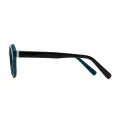 Cosima - Square Dark Green Glasses for Men & Women