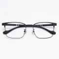 Peet - Rectangle Black Glasses for Men