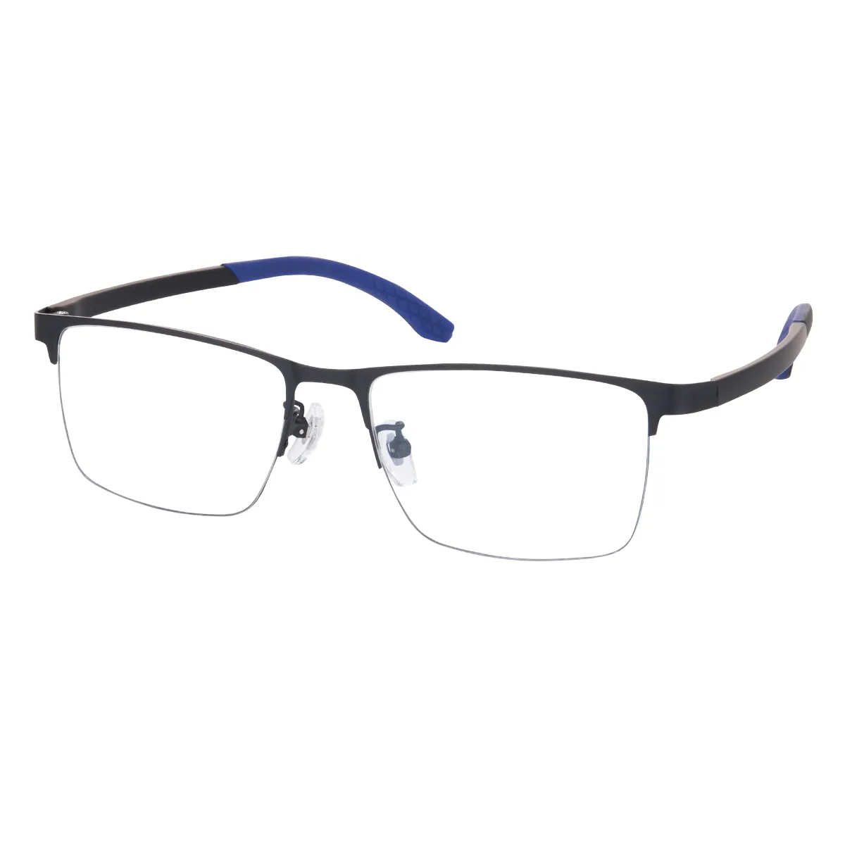 Kevin - Square Blue Glasses for Men
