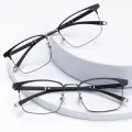 Roger - Rectangle Black Glasses for Men