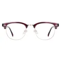 Broze - Browline Red Glasses for Men & Women