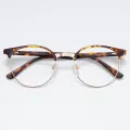 Tristan - Browline Demi-Gold Glasses for Men & Women