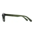 Yoland - Square Green Glasses for Men & Women