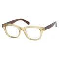 Yoland - Square Yellow-Brown Glasses for Men & Women