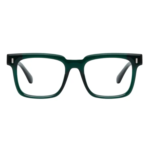 Gariel - Square Green Glasses for Men & Women