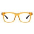 Gariel - Square Yellow-Blue Glasses for Men & Women