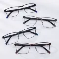 Fendy - Rectangle Blue Glasses for Men