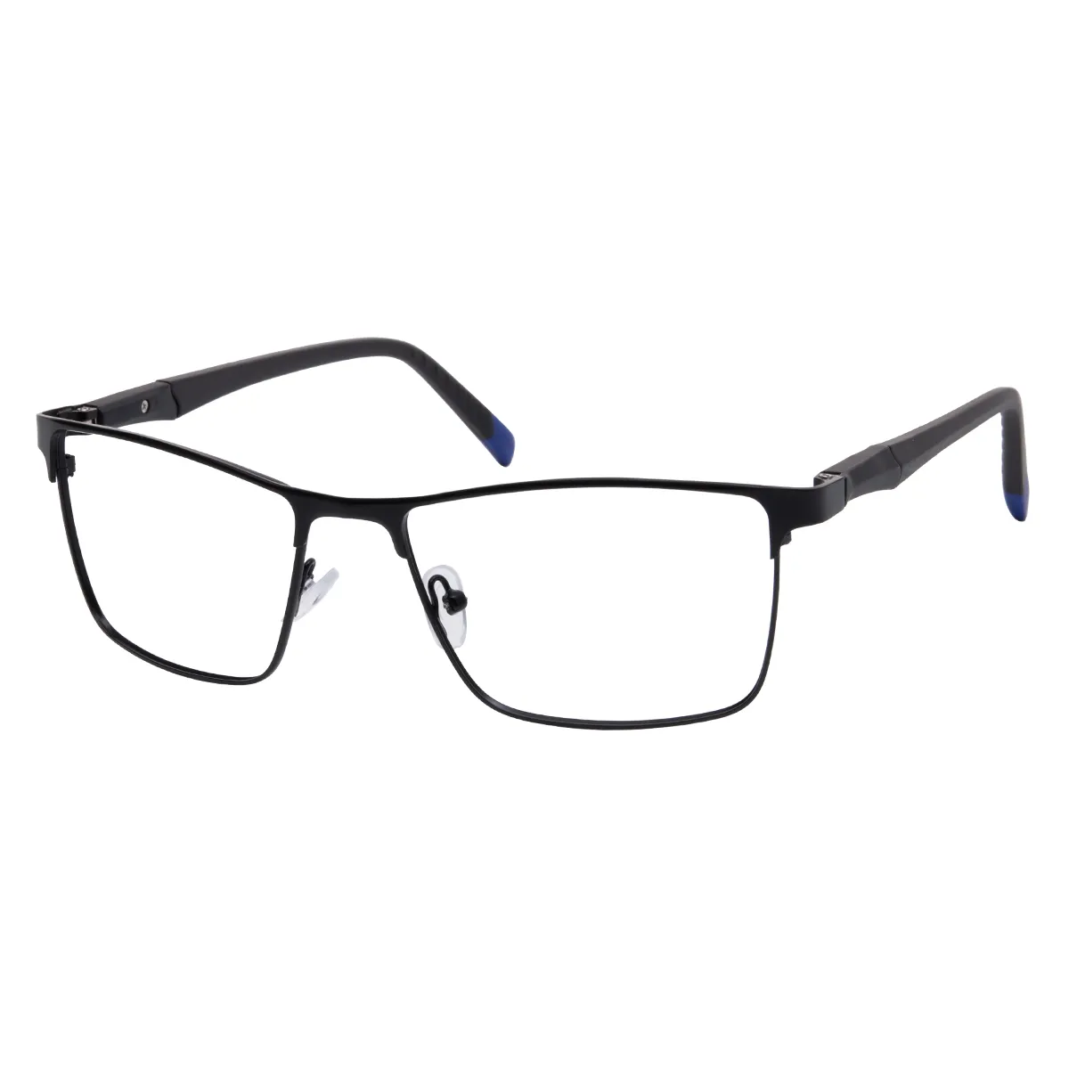 Fendy - Rectangle Black Glasses for Men