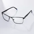 Fendy - Rectangle Black Glasses for Men