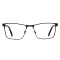 Fendy - Rectangle Brown Glasses for Men