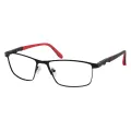 Parker - Rectangle Black-Red Glasses for Men