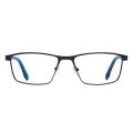 Parker - Rectangle Blue Glasses for Men