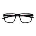 Kendall - Square Black/Red Glasses for Men