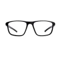 Kendall - Square Black/Dark green Glasses for Men