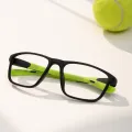 Dashiell - Rectangle Black-Green Glasses for Men
