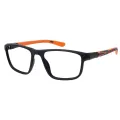 Dashiell - Rectangle Black-Orange Glasses for Men