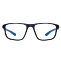Dashiell - Rectangle Black-Blue Glasses for Men