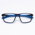 Dashiell - Rectangle Black-Blue Glasses for Men