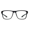 Casper - Square Black-Dark Green Glasses for Men