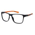 Casper - Rectangle Black-Orange Glasses for Men