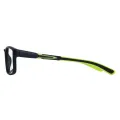 Ronan - Rectangle Black-Green Glasses for Men
