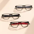 Finley - Rectangle Black Glasses for Men