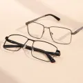 Merrick - Rectangle Gray Glasses for Men