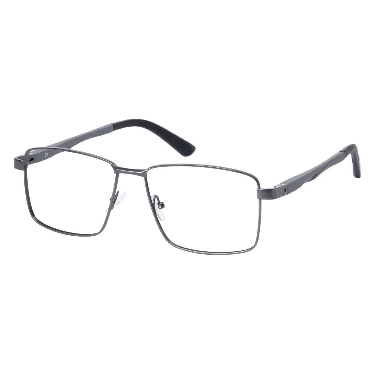 Merrick - Rectangle Gray Glasses for Men