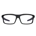 Jasper - Rectangle Black-Purple Glasses for Men