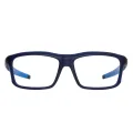 Jasper - Rectangle Blue Glasses for Men