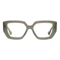 Seraphina - Square Dark Green Glasses for Women