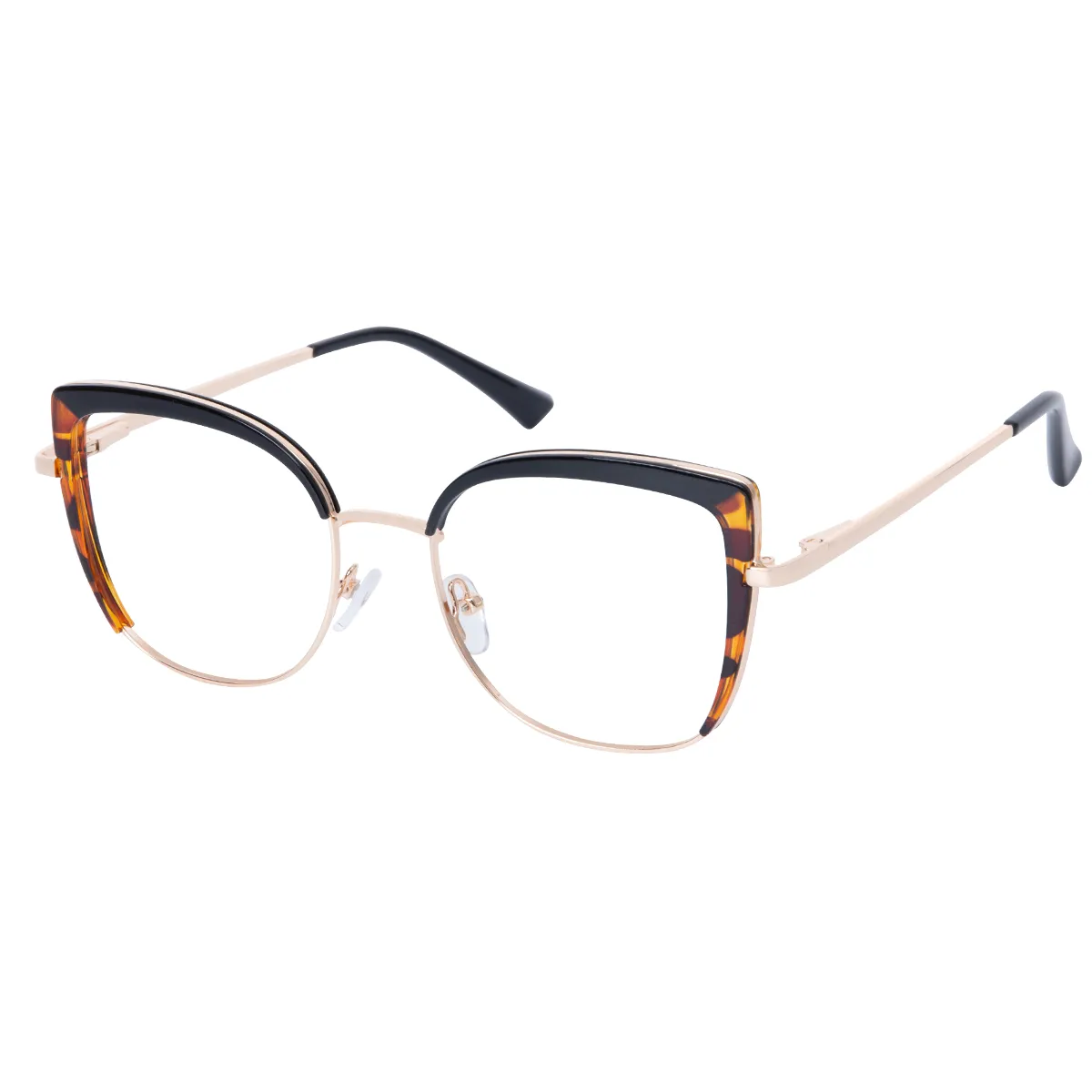 Isolde - Cat-eye Black-Tortoiseshell Glasses for Women