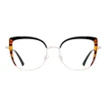 Isolde - Cat-eye Black-Tortoiseshell Glasses for Women
