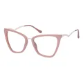 Hope - Square Brown Glasses for Women