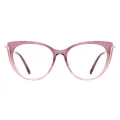Elara - Cat-eye Pink Glasses for Women