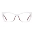 Azura - Cat-eye Translucent Glasses for Women