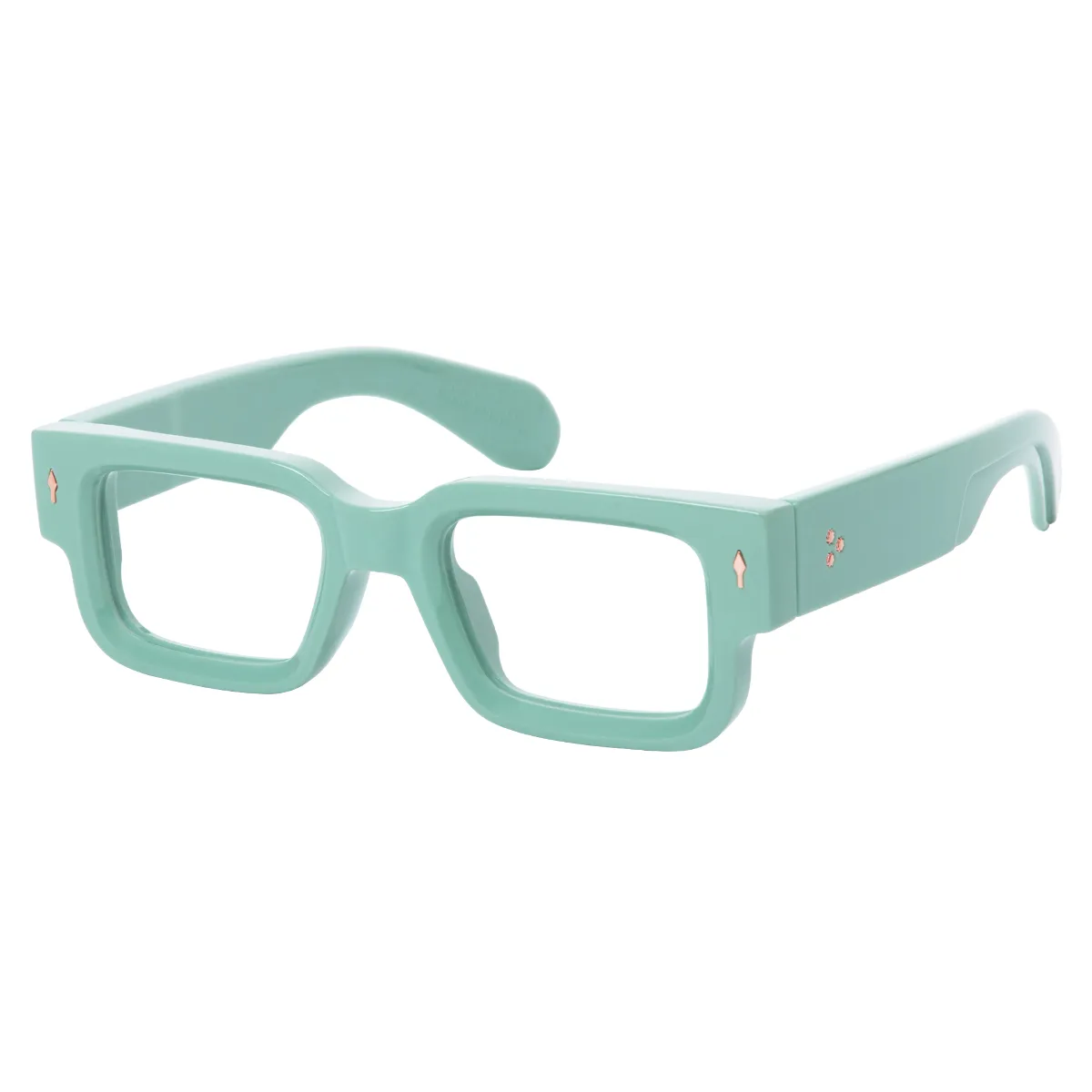 Bree - Rectangle Green Glasses for Women