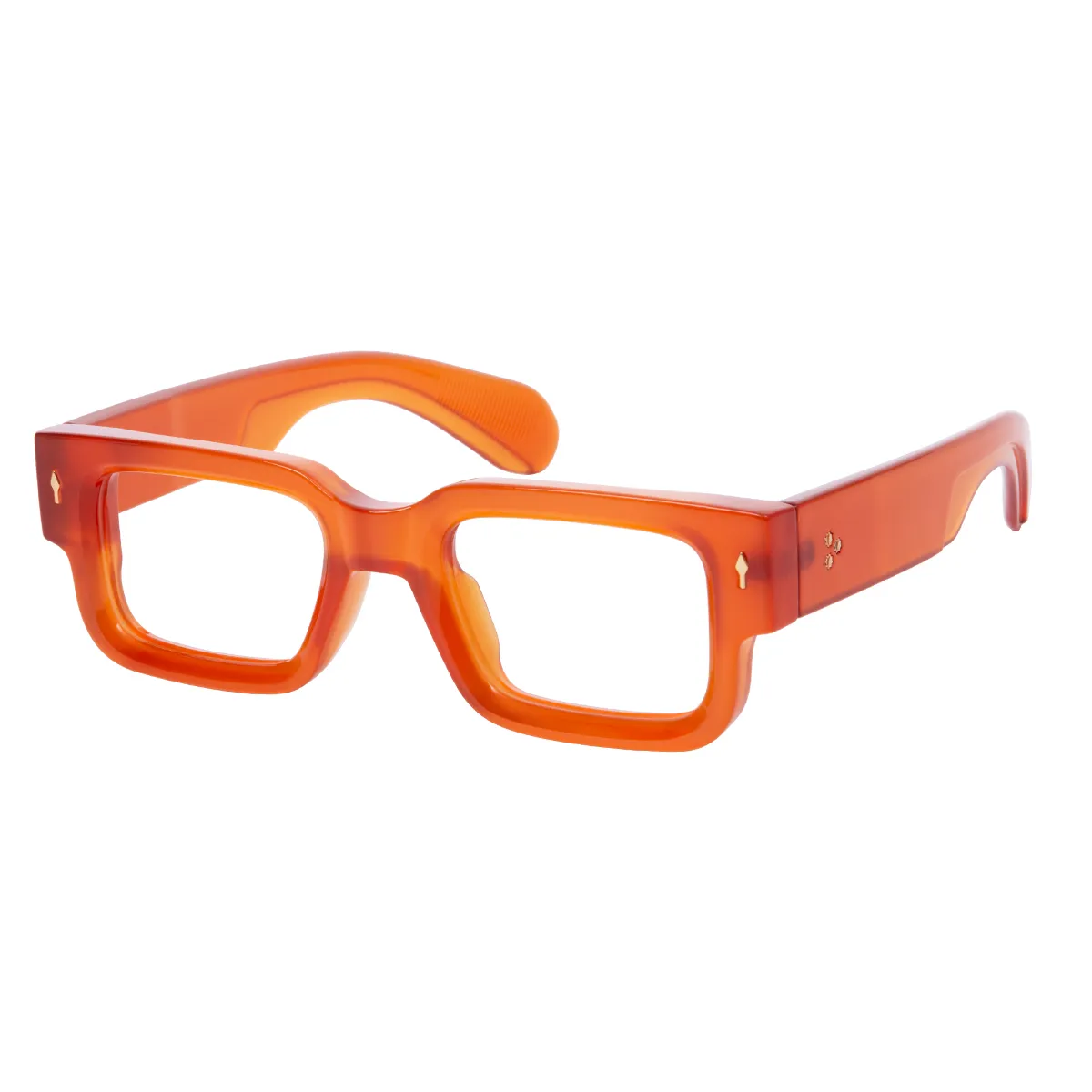 Bree - Rectangle Brown Glasses for Men & Women