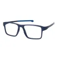 Grant - Rectangle Black-Blue Glasses for Men