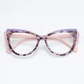Kathy - Cat-eye Pink-Purple Glasses for Women