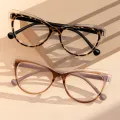 Kathy - Cat-eye Brown Glasses for Women