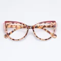 Kathy - Cat-eye Pink-Red Glasses for Women