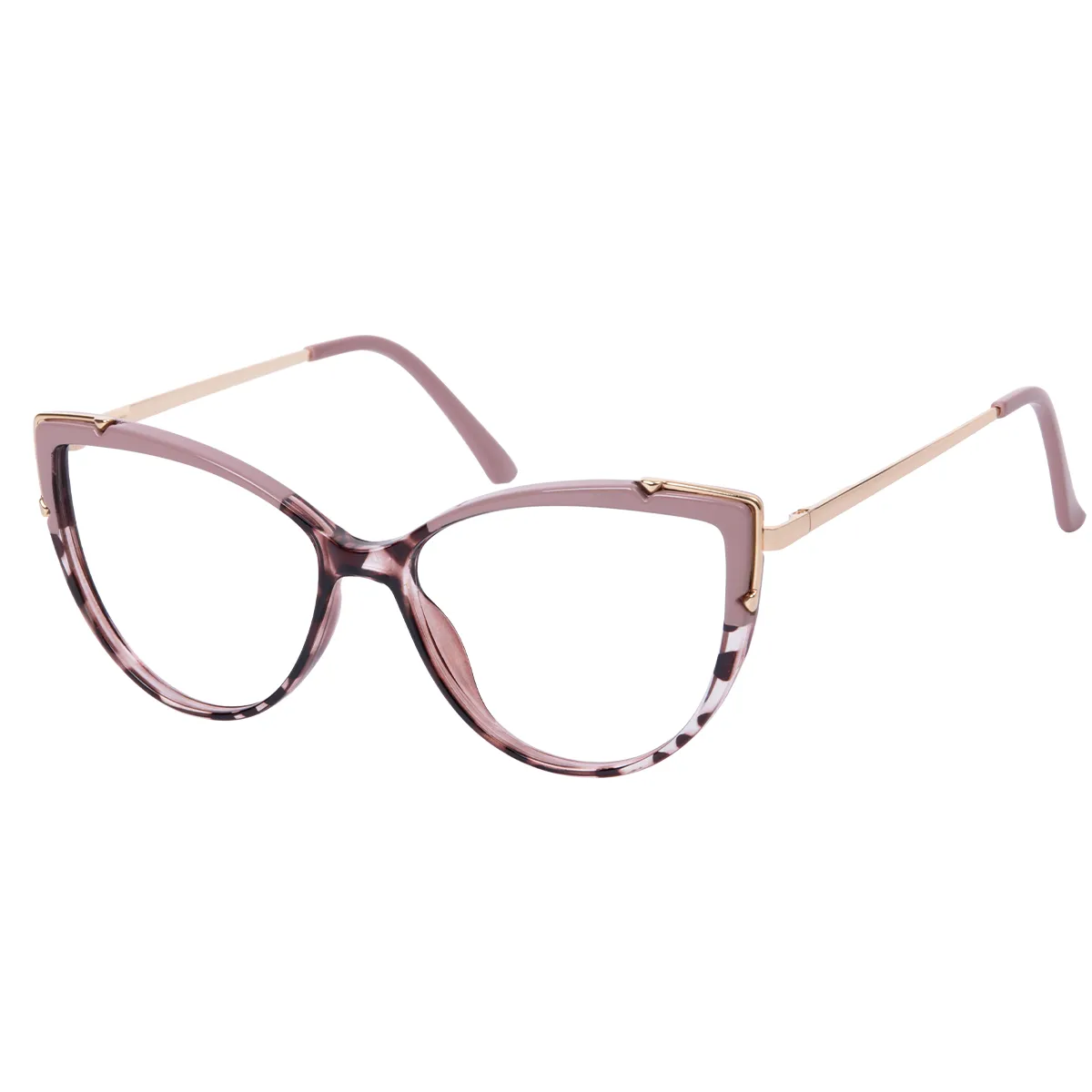 Dory - Cat-eye Pink-Gold Glasses for Women