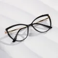 Dory - Cat-eye Black-Gold Glasses for Women