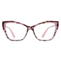 Coleen - Cat-eye Tortoiseshell-Pink Glasses for Women
