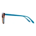 Coleen - Cat-eye Tortoiseshell-Blue Glasses for Women