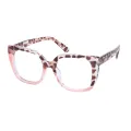 Wren - Square Tortoiseshell-Pink Glasses for Women