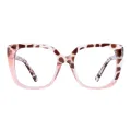 Wren - Square Tortoiseshell-Pink Glasses for Women